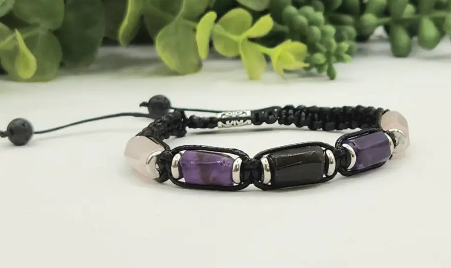 Mens Anxiety Adjustable Bracelet .
