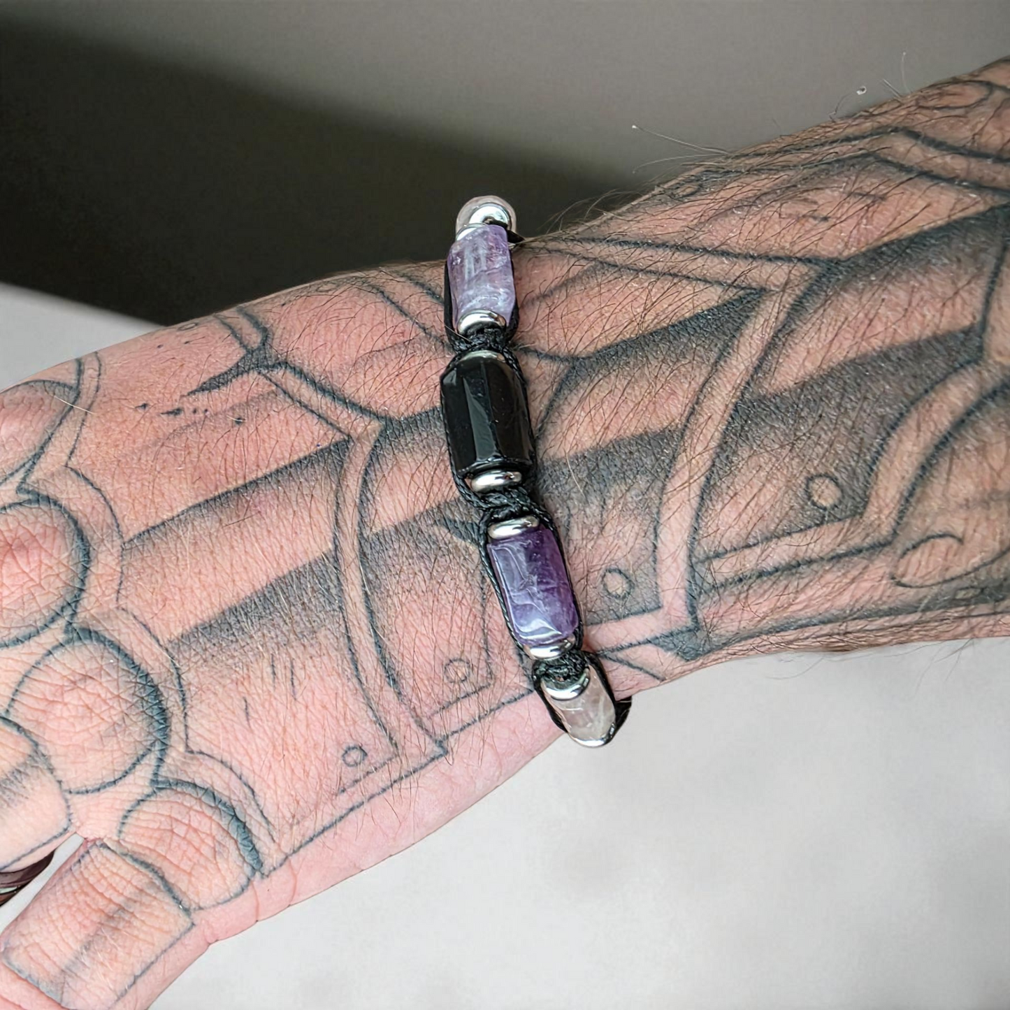 Mens Anxiety Adjustable Bracelet .