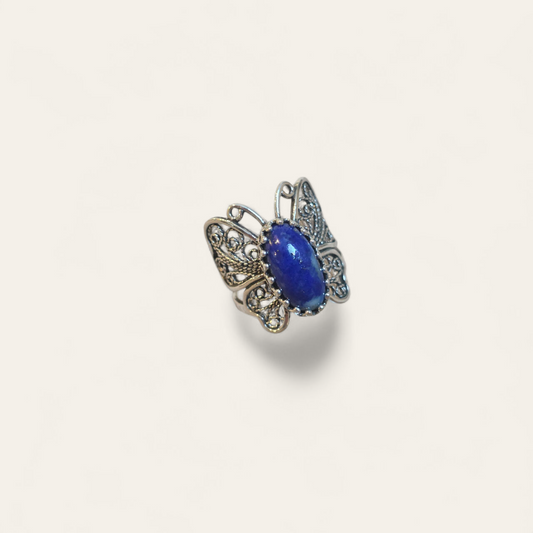 Imogen Lapis Sterling silver Ring